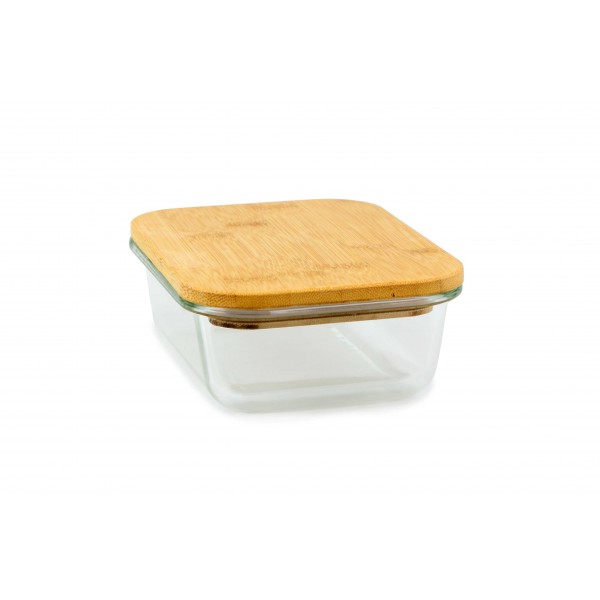 طبق شفاف غطاء خشب وسط *36kr 913