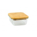 طبق شفاف غطاء خشب وسط *36kr 913