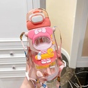 School Kids Flask Straw 3D Designs 450 ml