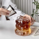 مج بابلز بيد زجاج شفاف لشرب الكابتشينو واللاتيه و للأيس الكوفي