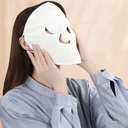 فوطة بخار قطنية مزدوجة وسميكة علي شكل قناع للوجه