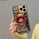 Iphone 13 soft silicon  Protective  case - Cute Cartoon Anime Luffy trendy design