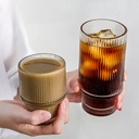 كوب متدرج 400 ملي لشرب و تقديم العصائر و المشروبات و الايس كوفي بشكل مختلف