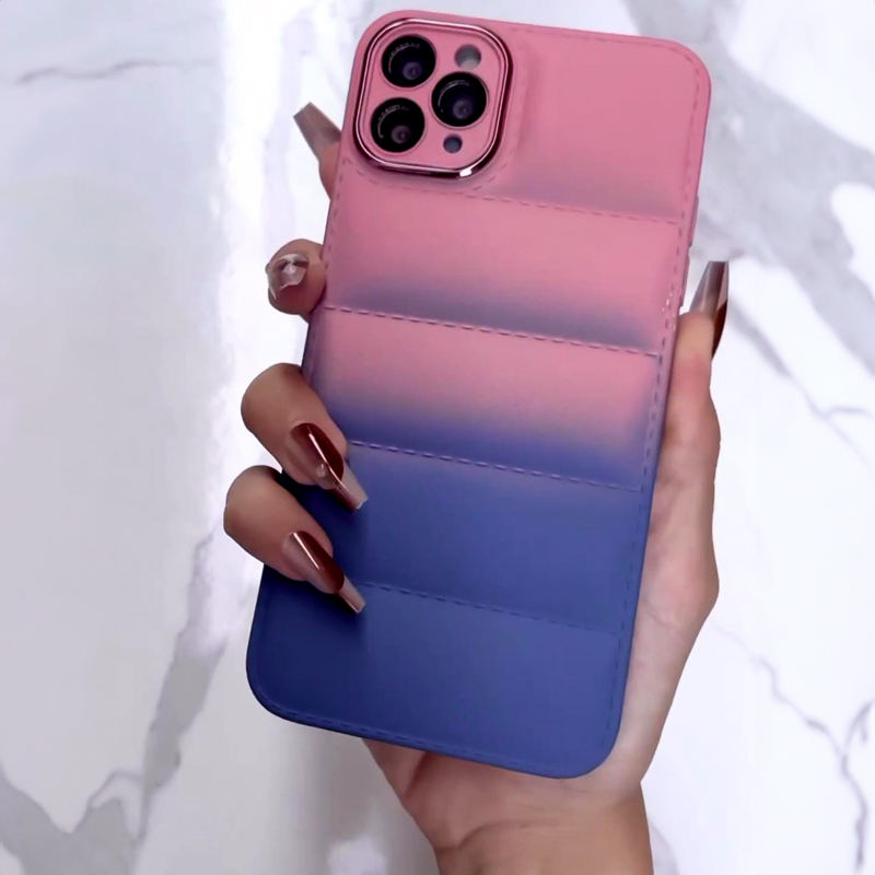 iPhone 14 Pro Colorful pumped design silicon Protective  with camera protector Frame