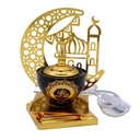 مبخرة رمضان مبارك من النحاس و البورسلين تعمل بالفيشة لاستقبال الشهر الكريم