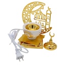 مبخرة رمضان مبارك من النحاس و البورسلين تعمل بالفيشة لاستقبال الشهر الكريم