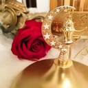 بونبنيرة رمضان كريم من الزجاج و النحاس لتقديم التمر و المكسرات و الكاندي في رمضان