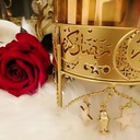 بونبنيرة رمضان كريم من الزجاج و النحاس لتقديم التمر و المكسرات و الكاندي في رمضان