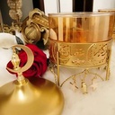 بونبنيرة رمضان كريم من الزجاج و النحاس لتقديم التمر و المكسرات و الكاندي في رمضان