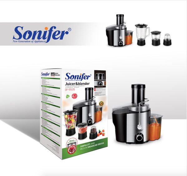SF-5525  خلاط 4*1 متعدد الاستخدامات سونيفر 800 واط