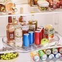 منظم اكليريك دوار  360 بقاعدة ثابتة لتنظيم ادوات المطبخ والتلاجة