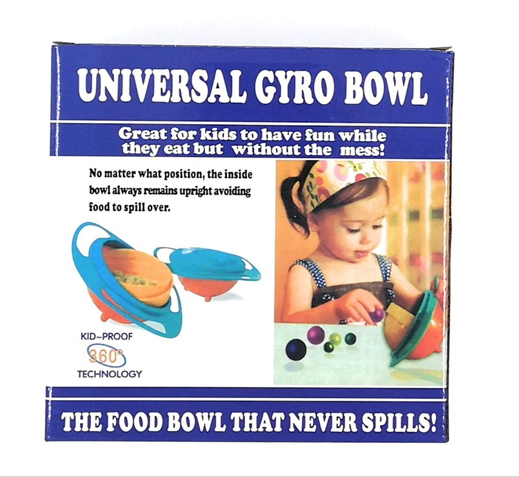 طبق للأطفال مانع للانسكاب يدور 360 درجة