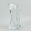 فازة زجاج شفاف مقاس 30 * 12 سم لترتيب الزهور وتغير الديكور