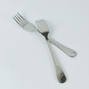 طقم شوك استانليس ستيل 12 قطعة باللون الفضي