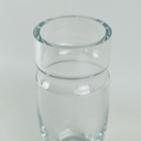 فازة زجاج شفاف لتجديد ديكور البيت مقاس 14 * 30 سم