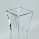 فازة زجاج شفاف شيك للورد بشكل مميز للديكور