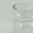 فازة ورد شيك زجاج شفاف لتجديد ديكور البيت