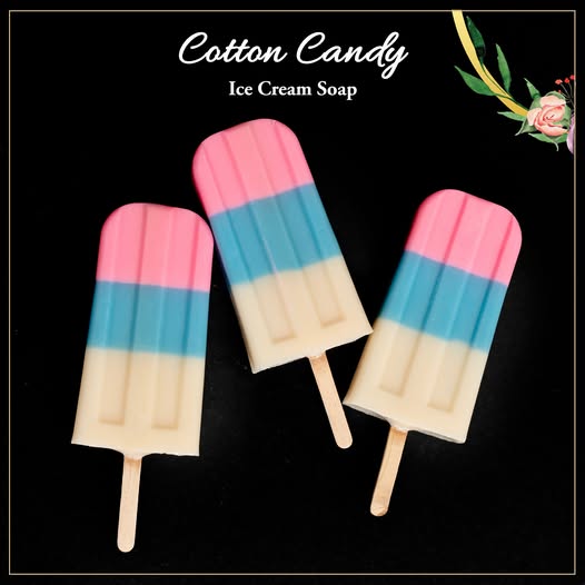 صابونة آيس كريم برائحة غزل البنات – 90 جرام