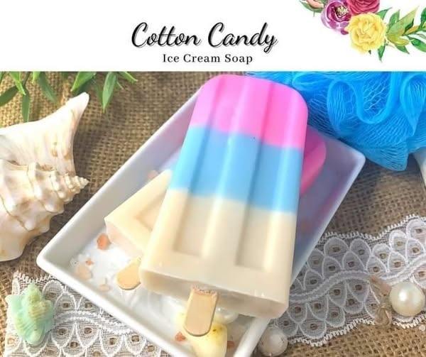 صابونة آيس كريم برائحة غزل البنات – 90 جرام