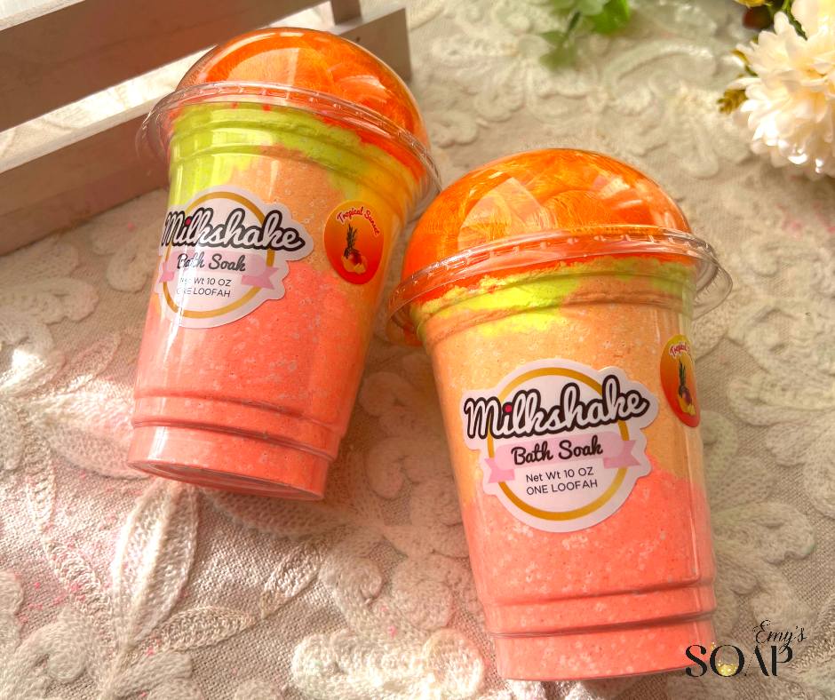 أملاح مقشرة للجسم برائحة ميلك شيك وشمس استوائية _ 280 جرام