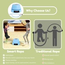 لعبة نط الحبل مع عداد رقمي وبطارية قابلة لإعادة الشحن