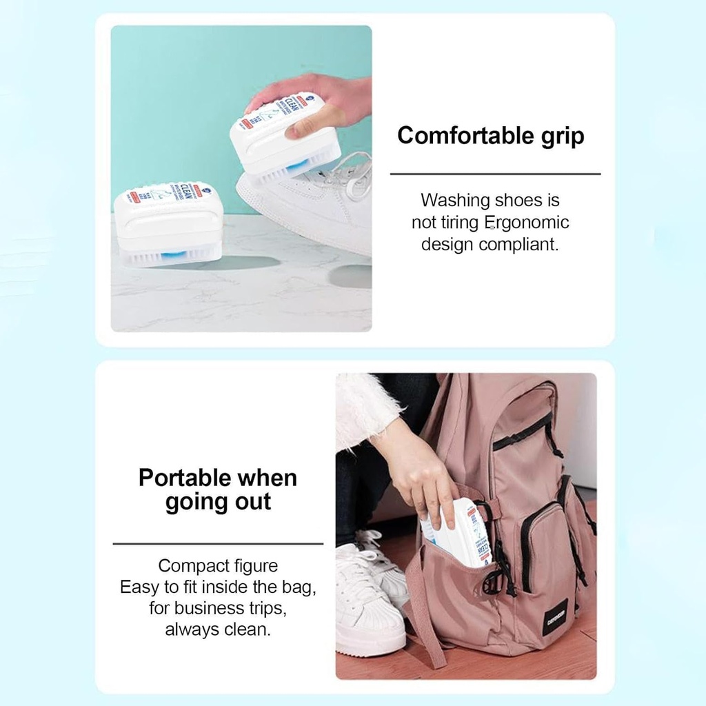 فرشة لتنظيف الأحذية البيضاء الجلد والقماش - 100 مل