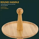 شيالة كحك لتقديم الكحك والبيتيفور طبقتين من الخشب