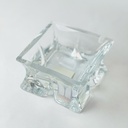 طفاية سجائر زجاج كريستالي مناسبة للمنزل والمكتب