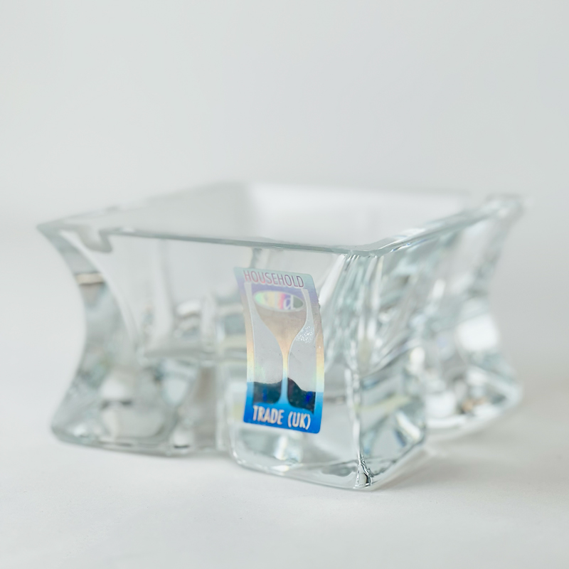 طفاية سجائر زجاج كريستالي مناسبة للمنزل والمكتب