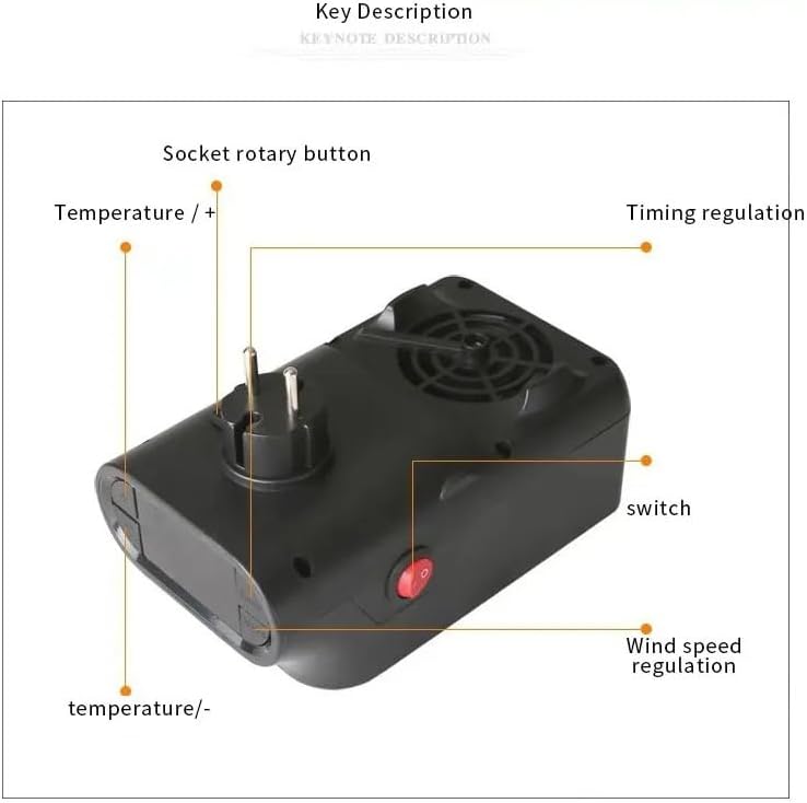 دفاية ميني كهربائية بشاشة ليد بقدرة 1000 واط
