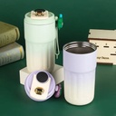 مج حراري استانليس ستيل 460 ملي بشاشة تاتش لعرض درجة الحرارة وغطاء محكم الغلق للخروج والرحلات