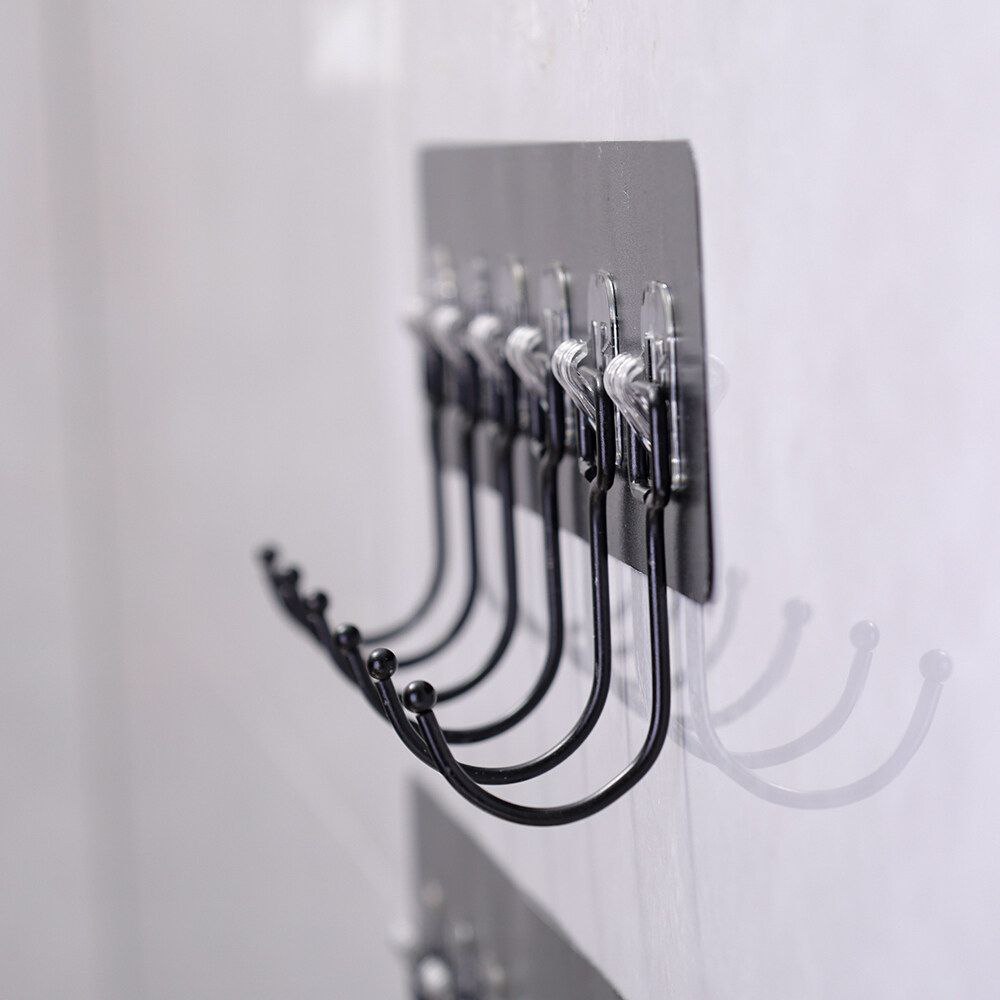 عرض 3 شماعة حوائط ذاتية اللصق ب 6 هوكHH00013345