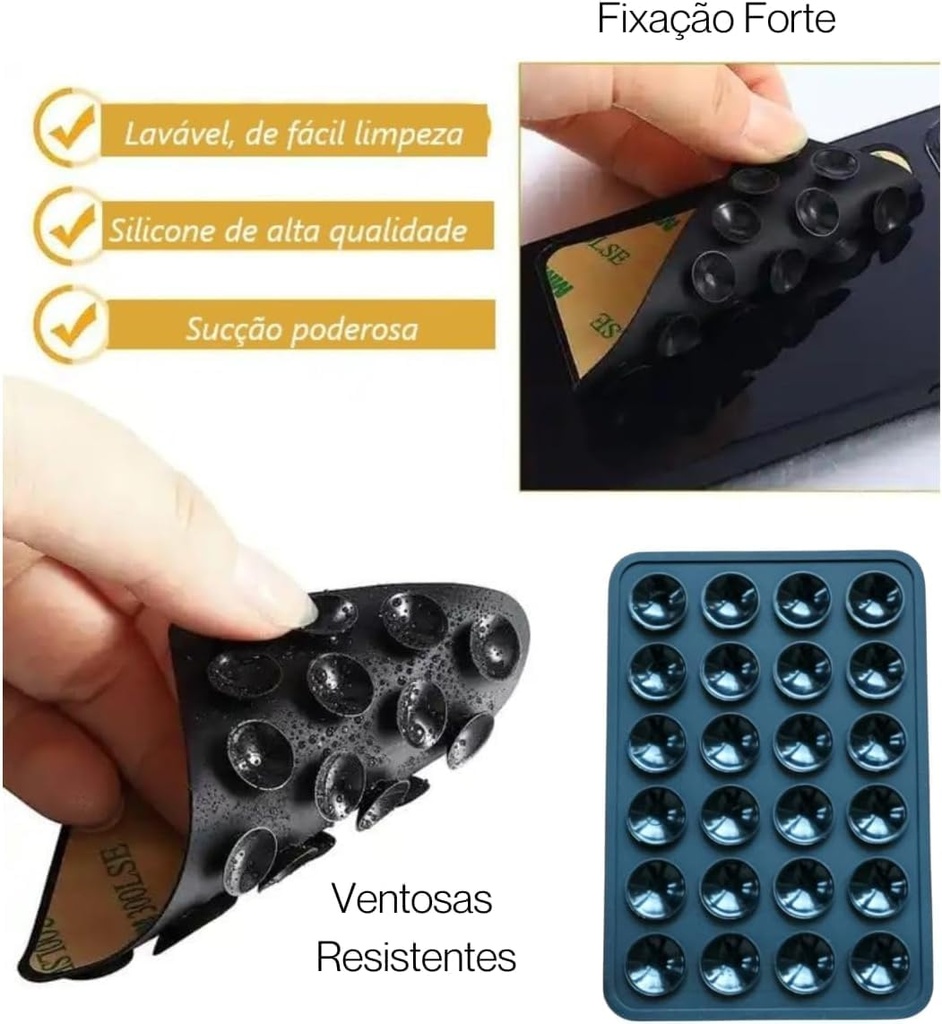 هولدر سيلكون لتثبيت الموبايل على الحائط او الزجاج