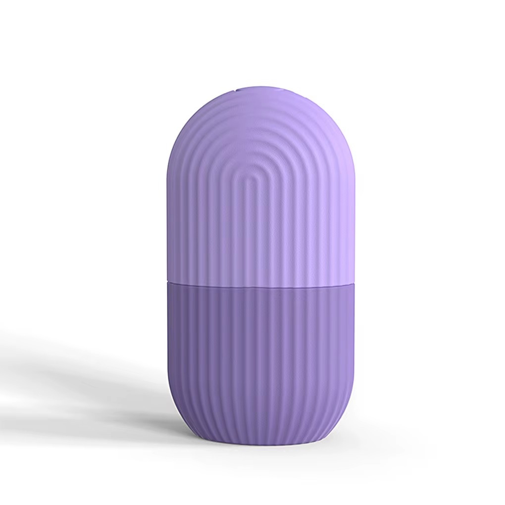 قالب ثلج سيليكون بشكل بيضاوي لتدليك البشرة قابل لإعادة الاستخدام