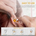 سدادات أذن سيليكون لتقليل الضوضاء قابلة لإعادة الاستخدام