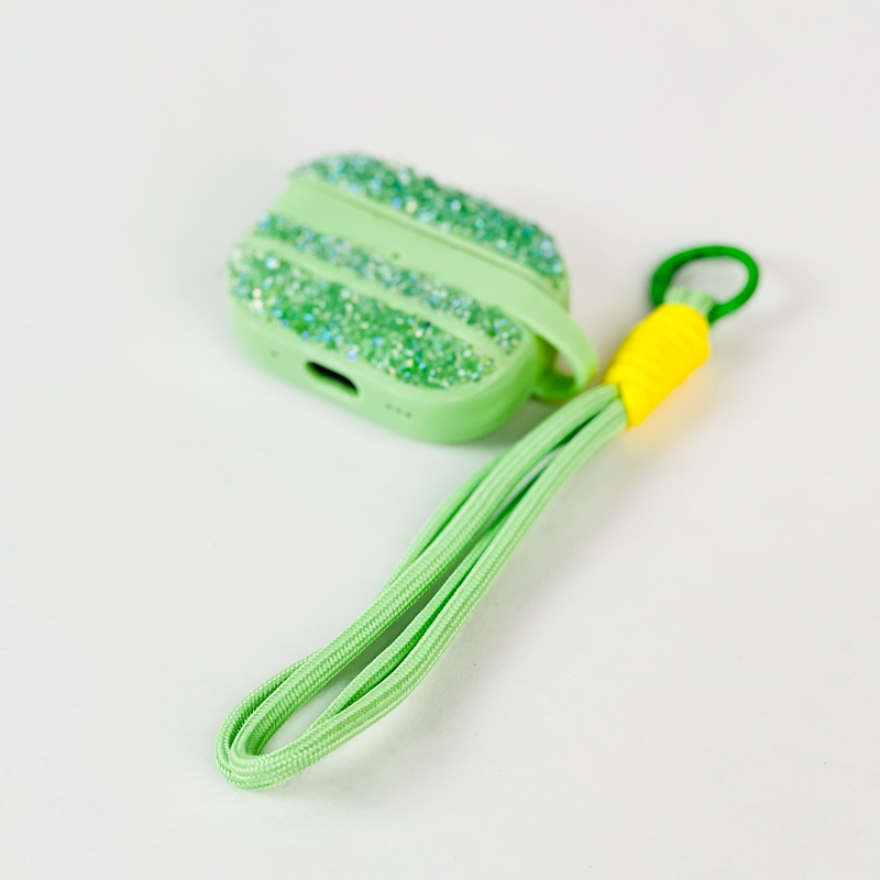 كفر لحفظ الايربودز بتصميم مميز مع حبل للتعليق