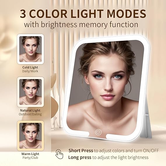 علبه ميكب بمرايا ليد كود 605