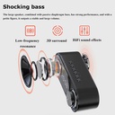 سبيكر لاسلكي بلوتوث مع ساعة رقمية ومنبه