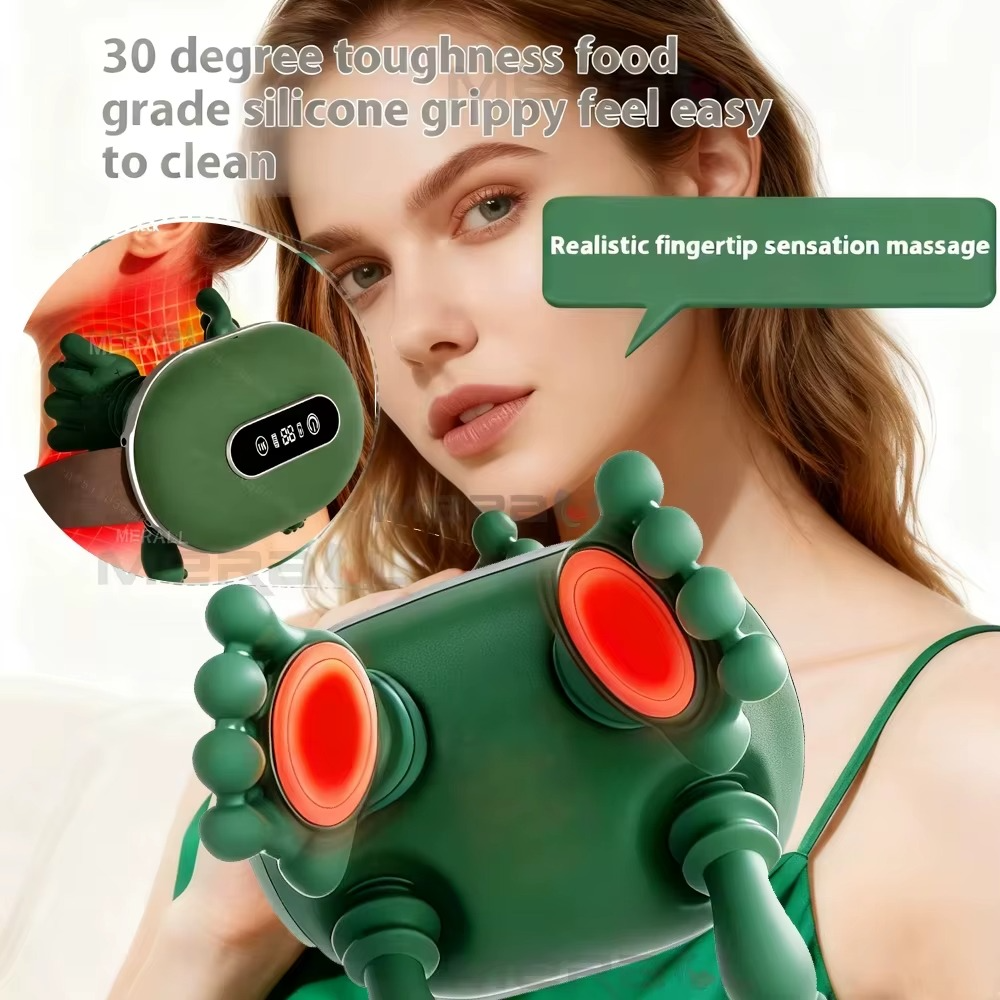 جهاز مساج لتدليك الرقبة بالاشعة الحمراء ب 3 مستويات  قابل للشحن بيو اس بي_ 10وات