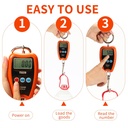 ميزان رافعة ديجيتال محمول بشاشة ليد رقمية يحمل حتى 200 كجم