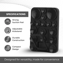 هولدر سيليكون بابلز لتثبيت الموبايل على الزجاج وقت التصوير مع مسند قابل للطي