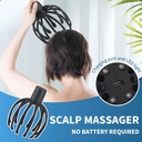 جهاز تدليك فروة الرأس الكهربائي بتصميم اخطبوط ب 3 مستويات للاسترخاء