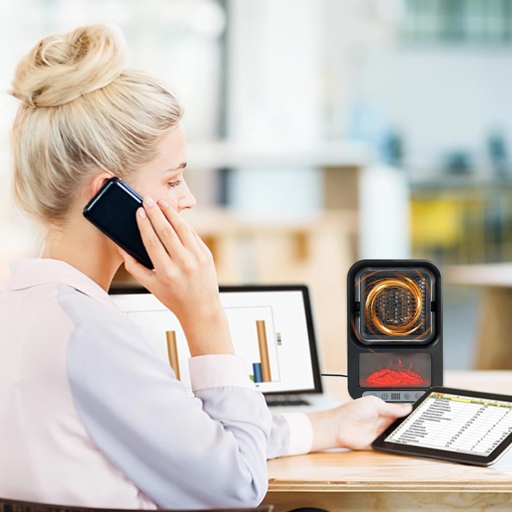 دفاية كهربائية محمولة تدور بزاوية 180 درجة للمنزل والمكتب