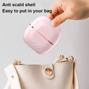 فرشة ميني لفرد وتصفيف الشعر ب 3 مستويات حرارة بيو اس بي للشحن