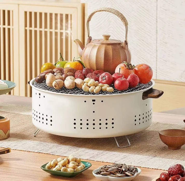 شواية فحم محمولة متعددة الاستخدامات مناسبة للسفر والتخييم