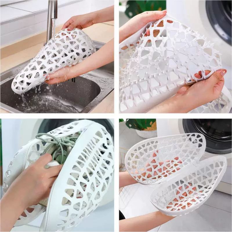 كفر سيليكون لغسل الأحذية والملابس الحساسة وحمايتها من التلف أثناء الغسيل