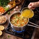 كسرولة استانلس ستيل تركي مع غطاء ويد للحمل مقاس 16 سم 1.25 لتر