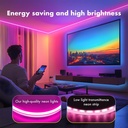شريط إضاءة نيون ليد RGB مع ريموت ويعمل بيو اس بي 5 متر