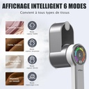 مكواة بخار بشاشة LED محمولة بـ 6 أوضاع للكي 1200 وات