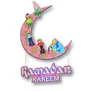 دلاية هلال رمضان كبير بأشكال وشخصيات رمضانية للديكور